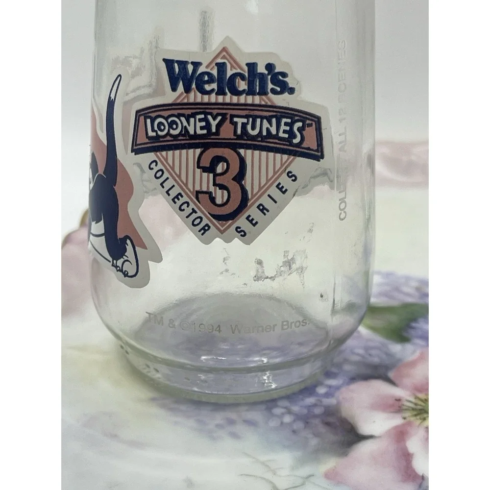 Vintage Welch's Jelly Jar. Themed With Looney Tunes Sylvester And Tweety.